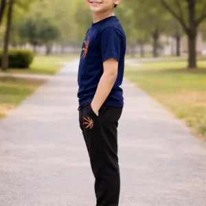 Alternative view of Kids Printed Navy Blue Track Suit Set 1-12Yrs
