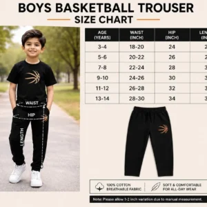 Kids Printed Navy Blue Track Suit Set 1-12Yrs - Image 4