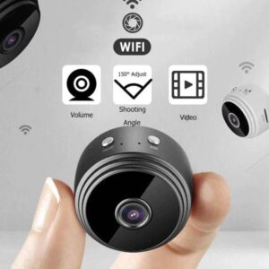 Mini WiFi Camera Black Long Range 150° Shooting