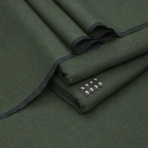 Men's Khaddar Plain Green Suit 7m Winter Comfort