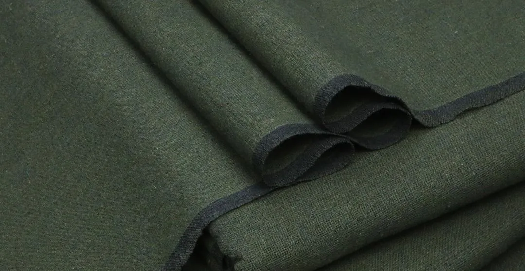 Men's Khaddar Plain Green Suit 7m Winter Comfort - Image 2