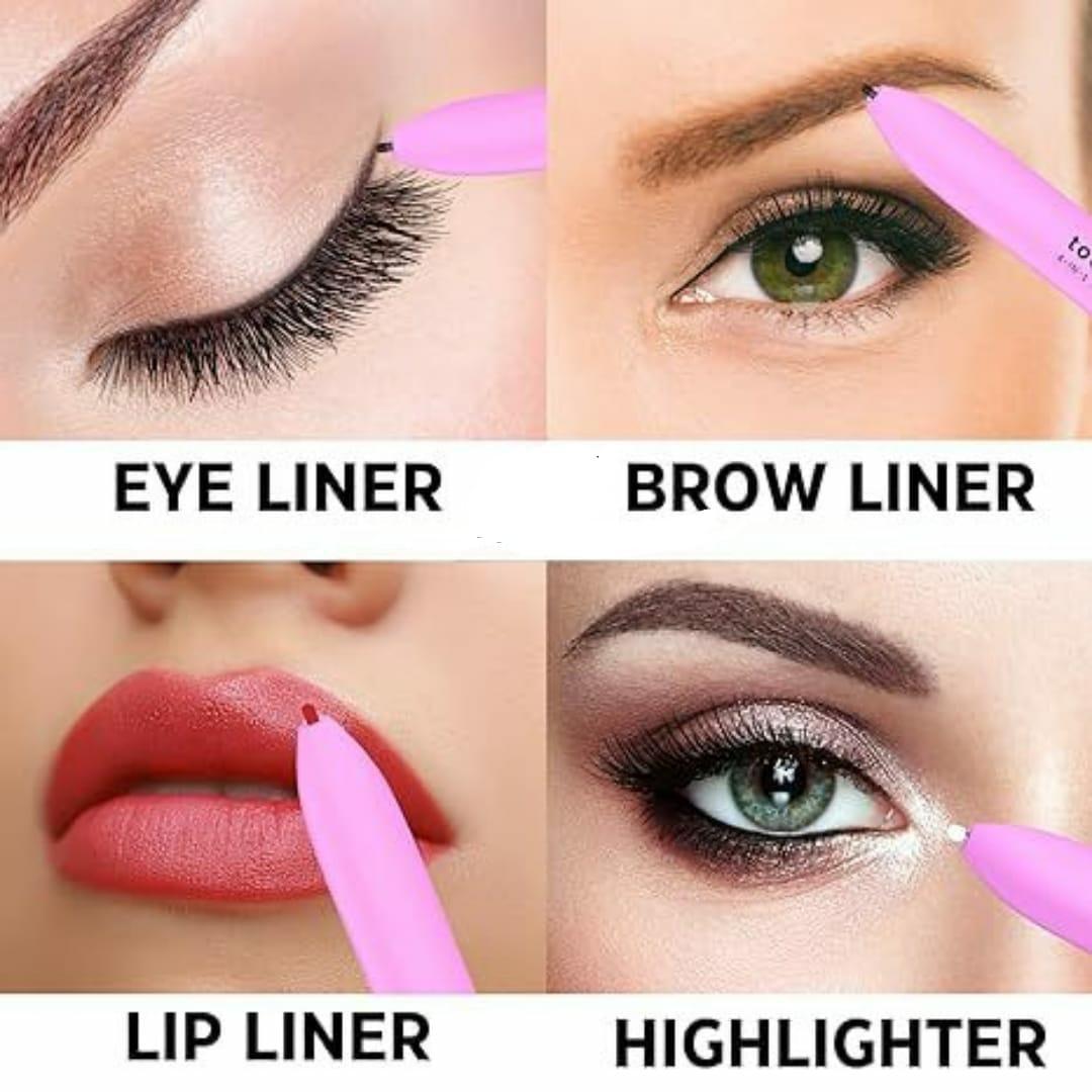 4-in-1 Makeup Pen with Brush & 3 Shades - Image 3