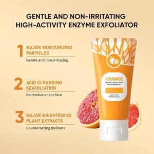 Orange Enzyme Exfoliating Gel for Brightening Skin Tone - Image 6