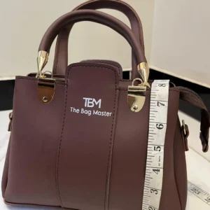 TBM 3-Piece Brown Rexine Handbag Set for Women - Image 6
