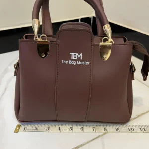 TBM 3-Piece Brown Rexine Handbag Set for Women - Image 8