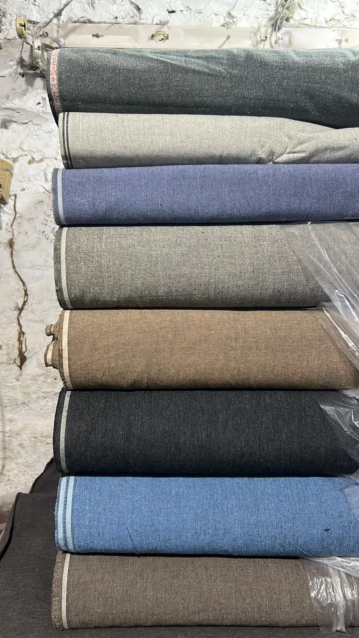 Men’s Unstitched Khaddar Plain Suit - Image 2