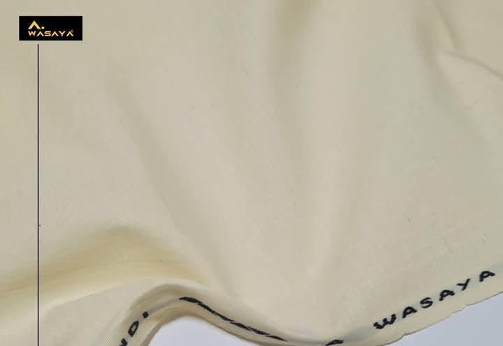Men's Ivory Karandi Unstitched Suit Premium Quality - Image 2