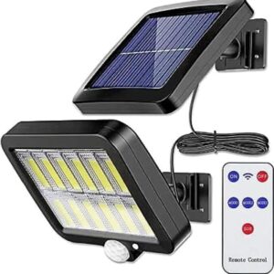 Solar Wall Light with Motion Sensor Black ABS - Image 4