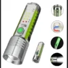 Rechargeable Green LED Flashlight with Type-C Port