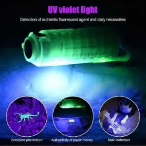 Rechargeable Green LED Flashlight with Type-C Port - Image 5