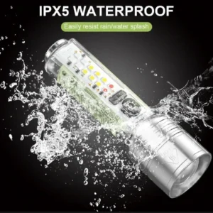 Rechargeable Green LED Flashlight with Type-C Port - Image 6
