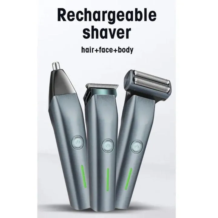 Rechargeable Men's Hair Clipper & Shaver with 3 Combs - Image 2