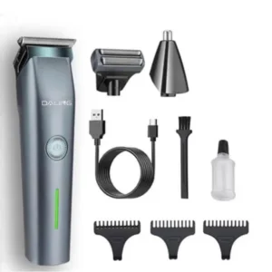 Rechargeable Men's Hair Clipper & Shaver with 3 Combs - Image 4