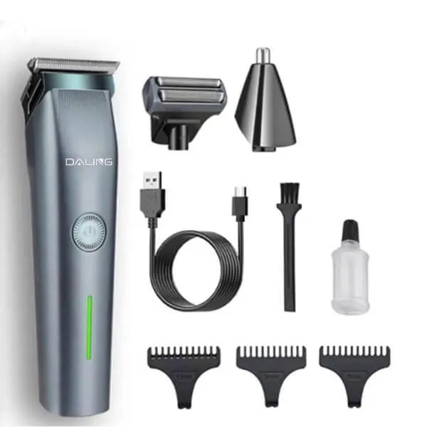 Rechargeable Men's Hair Clipper & Shaver with 3 Combs - Image 4