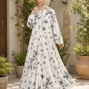 Georgette Printed Classic Abaya