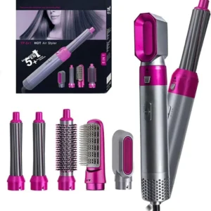 Alternative view of 5-in-1 Hair Dryer Brush for Curling, Straightening & Volume