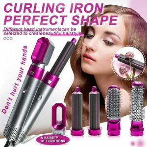 5-in-1 Hair Dryer Brush for Curling, Straightening & Volume - Image 4
