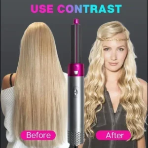 5-in-1 Hair Dryer Brush for Curling, Straightening & Volume - Image 6