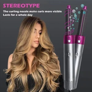 5-in-1 Hair Dryer Brush for Curling, Straightening & Volume - Image 7