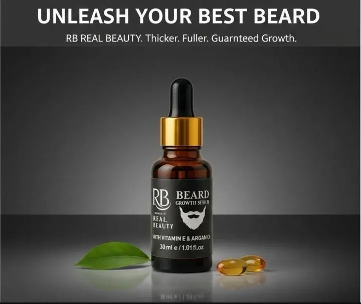 Beard Growth Serum 30ml Sulfate-Free for Thick Hair