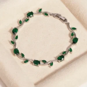 Silver Base Korean Treding Tulip Braclet QWJ-187 - Image 5