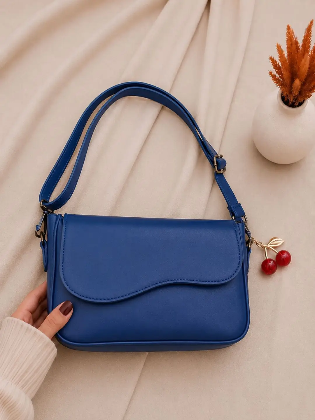 Girl's Leather Plain Purse - Image 4