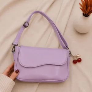 Girl's Leather Plain Purse - Image 5