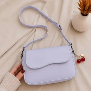 Girl's Leather Plain Purse - Image 6