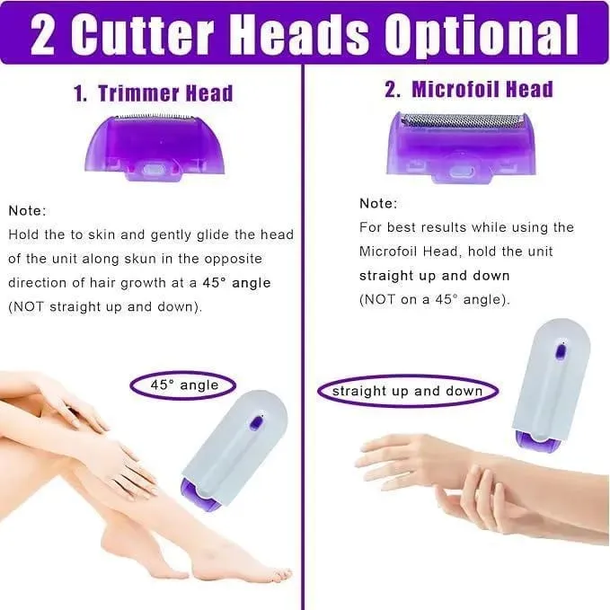 Rechargeable Women's Hair Shaver ABS Easy Clean - Image 4