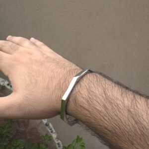 1 Pc Silver Plated Kara Bracelet - Image 3