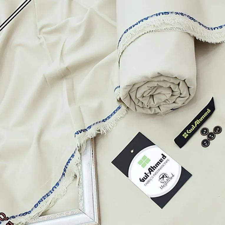 Men's Off White Wash & Wear Plain Suit All Season - Image 2