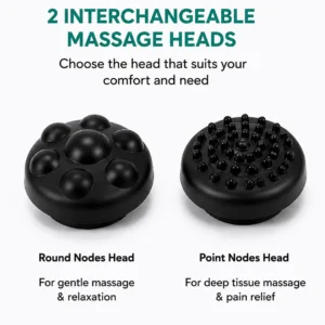 Solax Double Heads Heating Massager | Electric Deep Tissue Neck, Shoulder & Body Massager with 2 Massage Heads - Image 4