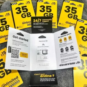 Alternative view of UK Sim Card in Pakistan Giffgaff UK Sim