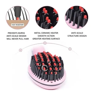 Alternative view of Digital Fast Brush Electric Hair Straightener