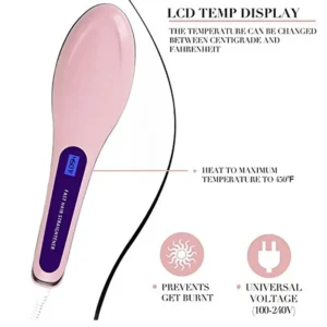 Digital Fast Brush Electric Hair Straightener - Image 3