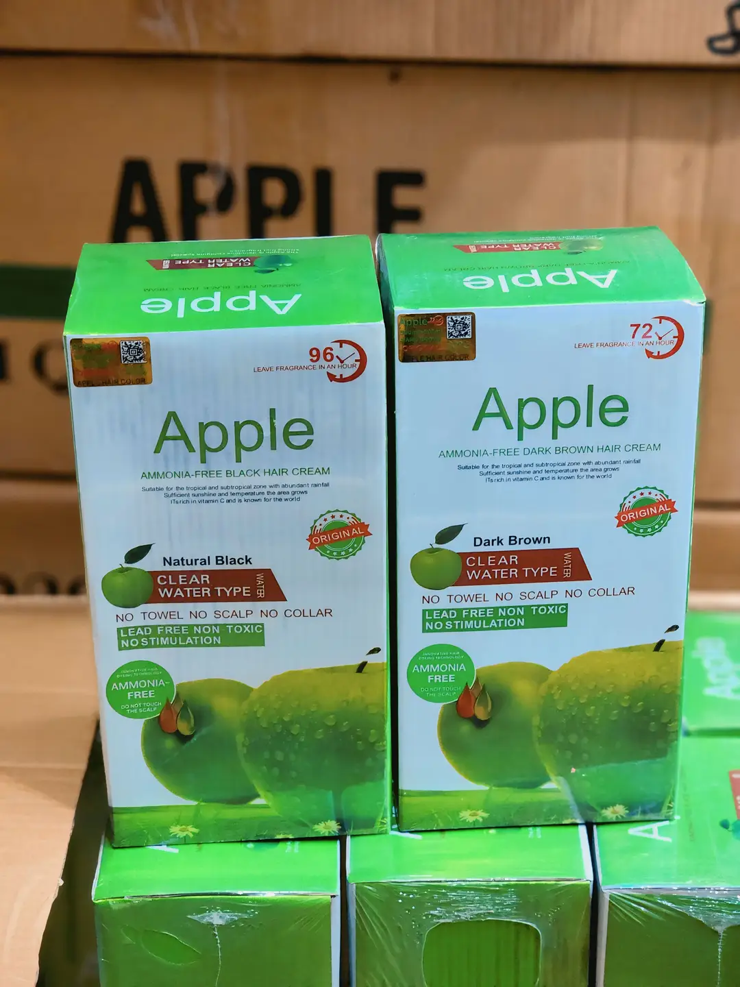 Original Apple Hair Color 1000ml Dubai Import - Ammonia Free Natural Black & Dark Brown - Image 7