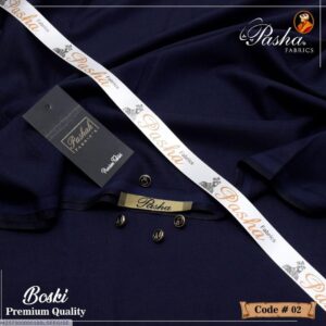 Men's Boski Plain Suit Deep Blue 8 Button - Image 3
