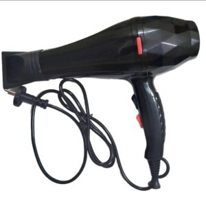Black Hair Dryer with 3000W & 5-Temperature Control