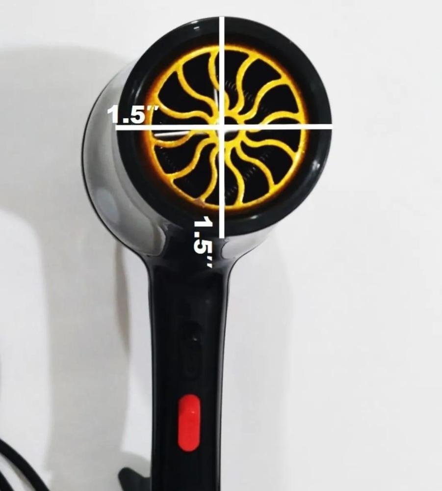 Black Hair Dryer with 3000W & 5-Temperature Control - Image 3