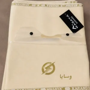 Alternative view of Men’s Unstitched Karandi Plain Suit
