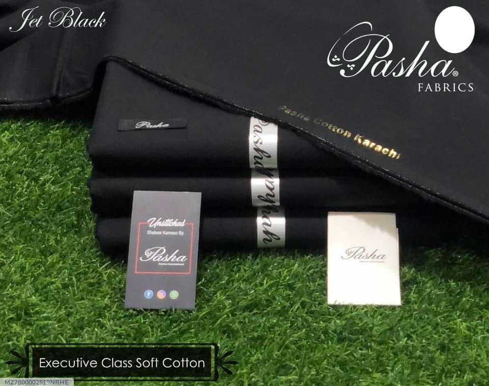 Men Soft Cotton Plain Black Suit 8 Button Summer Wear - Image 3