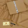 Gul Ahmad Wash & Wear Beige Suit Fabric 4m