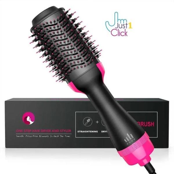 Hair Dryer Brush Black Pink ABS 4Temp - Image 2