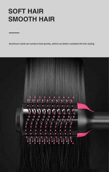 Hair Dryer Brush Black Pink ABS 4Temp - Image 5