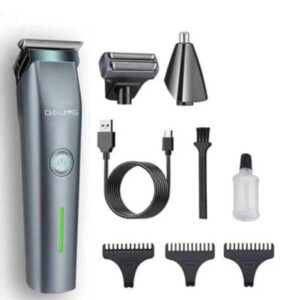 Men's Detachable Head Hair Clipper & Shaver Grey - Image 3