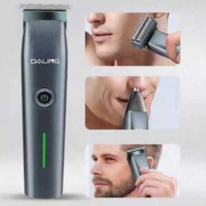 Men's Detachable Head Hair Clipper & Shaver Grey - Image 4