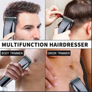 Men's Detachable Head Hair Clipper & Shaver Grey - Image 6