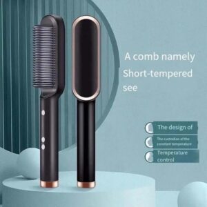 Green Hair Comb for Straight Curly Hair at Home - Image 4