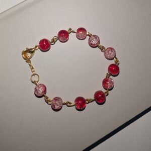 Red Crushed Bracelet