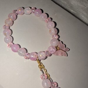 Alternative view of Crystal With-Butterfly Breslate